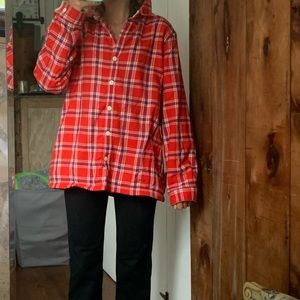 L.L. Bean oversized fleece flannel